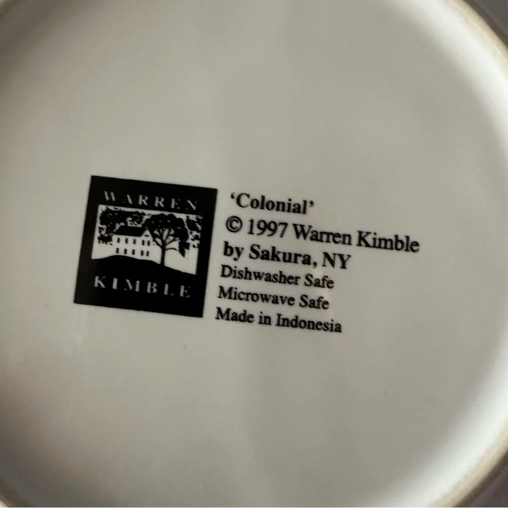 Sakura Warren Kimble Colonial Soup Bowl Flag Design Replacement